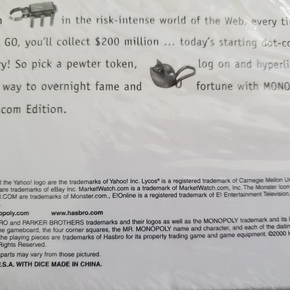 Monopoly Board Game The Dot Com Online Business Edition - Picture 6 of 7